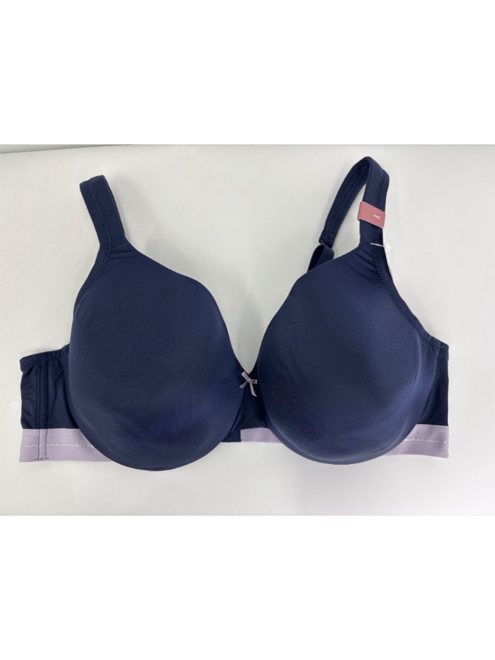 Cacique Lane Bryant Lightly Lined Balconette Underwire Bra Navy Blue 44C NEW - Picture 2 of 7